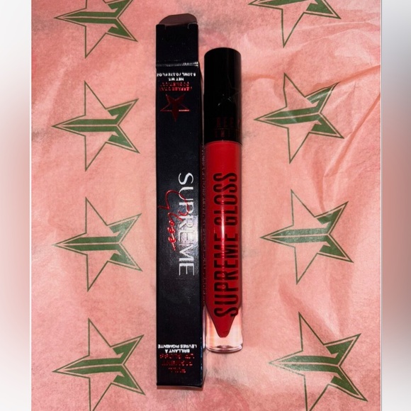 JEFFREE STAR  Supreme Gloss Lip Gloss 2003 Glossy Peachy OrangeRed - Picture 4 of 5